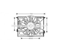 Вентилятор, охлаждение двигателя AVA QUALITY COOLING MS7508 MS7508 AVA QUALITY COOLING - купить в магазине запчастей по Украине