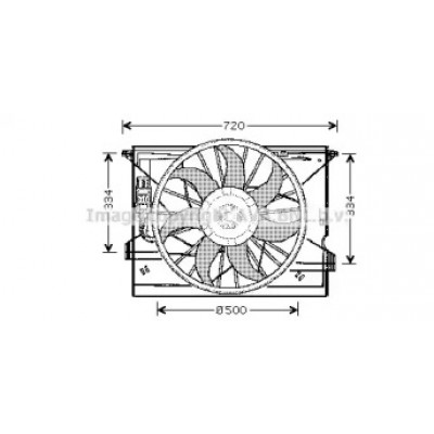 Вентилятор, охлаждение двигателя MS7508 AVA QUALITY COOLING - купить в магазине запчастей по Украине