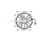 Вентилятор, охлаждение двигателя AVA QUALITY COOLING MS7521 MS7521 AVA QUALITY COOLING - купить в магазине запчастей по Украине