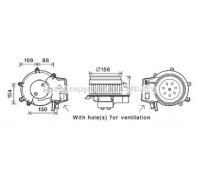 Электродвигатель, вентиляция салона AVA QUALITY COOLING MS8625 MS8625 AVA QUALITY COOLING - купить в магазине запчастей по Украине