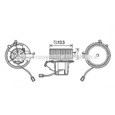 Электродвигатель, вентиляция салона MS8629 AVA QUALITY COOLING - купить в магазине запчастей по Украине