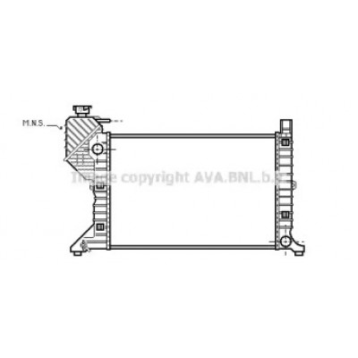 Радиатор, охлаждение двигателя MSA2181 AVA QUALITY COOLING - купить в магазине запчастей по Украине