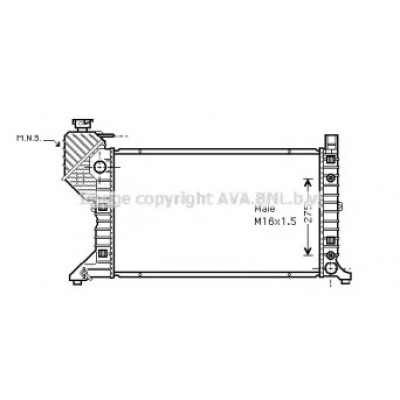 Радиатор, охлаждение двигателя MSA2182 AVA QUALITY COOLING - купить в магазине запчастей по Украине