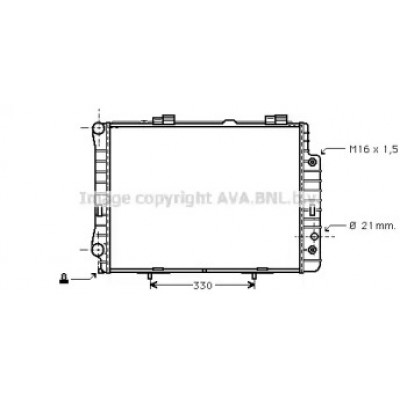 Радиатор, охлаждение двигателя MSA2190 AVA QUALITY COOLING - купить в магазине запчастей по Украине