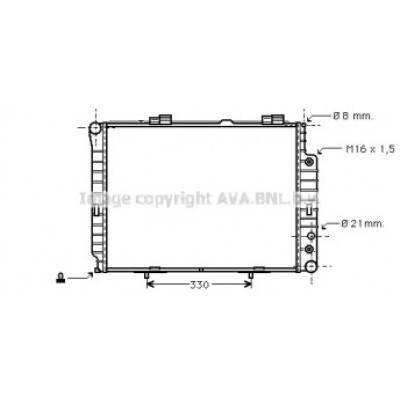 Радиатор, охлаждение двигателя MSA2214 AVA QUALITY COOLING - купить в магазине запчастей по Украине