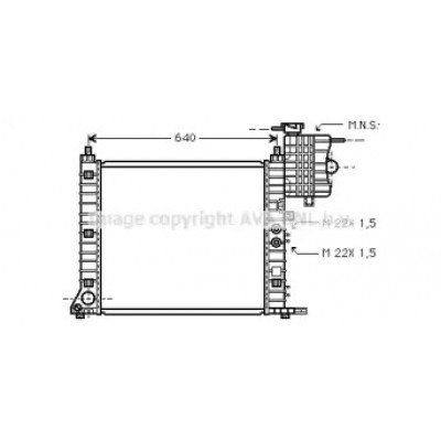 Радиатор, охлаждение двигателя MSA2218 AVA QUALITY COOLING - купить в магазине запчастей по Украине