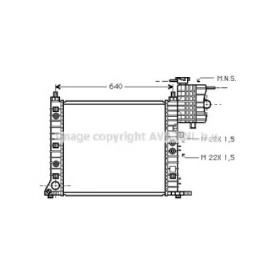 Радиатор, охлаждение двигателя MSA2243 AVA QUALITY COOLING - купить в магазине запчастей по Украине