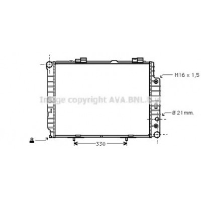 Радиатор, охлаждение двигателя MSA2283 AVA QUALITY COOLING - купить в магазине запчастей по Украине