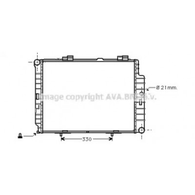 Радиатор, охлаждение двигателя MSA2287 AVA QUALITY COOLING - купить в магазине запчастей по Украине