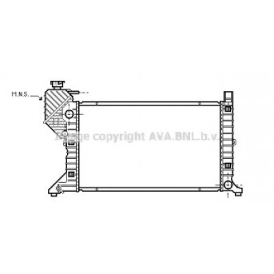 Радиатор, охлаждение двигателя MSA2300 AVA QUALITY COOLING - купить в магазине запчастей по Украине