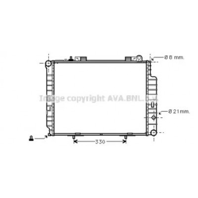 Радиатор, охлаждение двигателя MSA2302 AVA QUALITY COOLING - купить в магазине запчастей по Украине