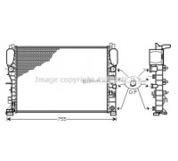 Радиатор, охлаждение двигателя AVA QUALITY COOLING MSA2342 MSA2342 AVA QUALITY COOLING - купить в магазине запчастей по Украине