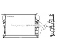 MSA2449 AVA QUALITY COOLING - купить в магазине запчастей по Украине