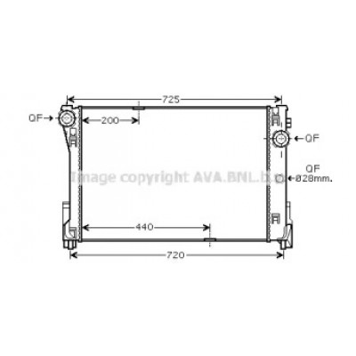 Радиатор, охлаждение двигателя MSA2474 AVA QUALITY COOLING - купить в магазине запчастей по Украине