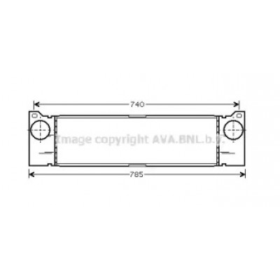 Интеркулер MSA4370 AVA QUALITY COOLING - купить в магазине запчастей по Украине
