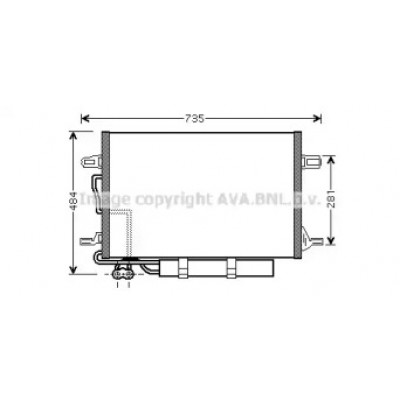 Конденсатор, кондиционер MSA5307D AVA QUALITY COOLING - купить в магазине запчастей по Украине