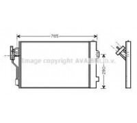 Конденсатор, кондиционер AVA QUALITY COOLING MSA5352D MSA5352D AVA QUALITY COOLING - купить в магазине запчастей по Украине