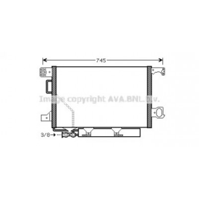 Конденсатор, кондиционер MSA5435D AVA QUALITY COOLING - купить в магазине запчастей по Украине