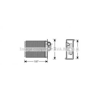 Теплообменник, отопление салона MSA6400 AVA QUALITY COOLING - купить в магазине запчастей по Украине
