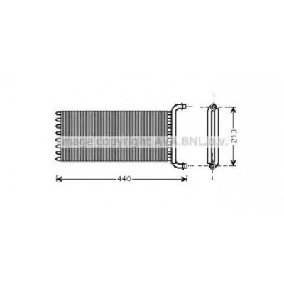 Теплообменник, отопление салона MSA6441 AVA QUALITY COOLING - купить в магазине запчастей по Украине