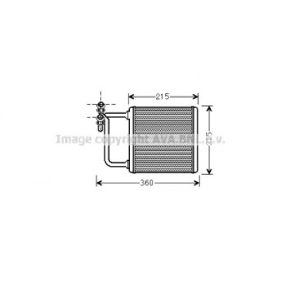 Теплообменник, отопление салона MSA6470 AVA QUALITY COOLING - купить в магазине запчастей по Украине