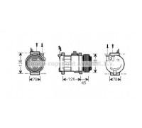 Компрессор, кондиционер AVA QUALITY COOLING MSK276 MSK276 AVA QUALITY COOLING - купить в магазине запчастей по Украине
