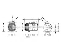 MSK277 AVA QUALITY COOLING - купить в магазине запчастей по Украине