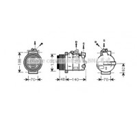 MSK393 AVA QUALITY COOLING - купить в магазине запчастей по Украине