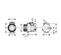 MSK427 AVA QUALITY COOLING - купить в магазине запчастей по Украине