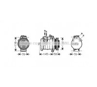 Компрессор, кондиционер AVA QUALITY COOLING MSK494 MSK494 AVA QUALITY COOLING - купить в магазине запчастей по Украине