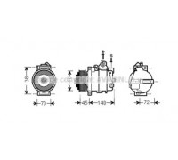 MSK561 AVA QUALITY COOLING - купить в магазине запчастей по Украине