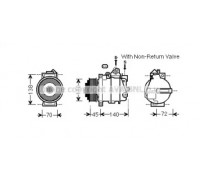 MSK568 AVA QUALITY COOLING - купить в магазине запчастей по Украине