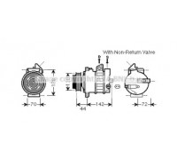 MSK573 AVA QUALITY COOLING - купить в магазине запчастей по Украине