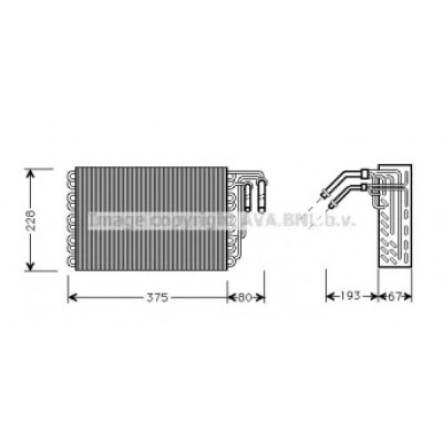 Испаритель, кондиционер MSV020 AVA QUALITY COOLING - купить в магазине запчастей по Украине
