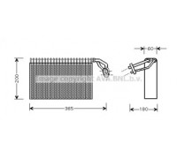 Испаритель, кондиционер AVA QUALITY COOLING MSV317 MSV317 AVA QUALITY COOLING - купить в магазине запчастей по Украине