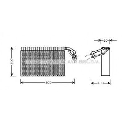 Испаритель, кондиционер MSV317 AVA QUALITY COOLING - купить в магазине запчастей по Украине