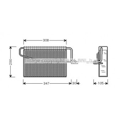 Испаритель, кондиционер MSV329 AVA QUALITY COOLING - купить в магазине запчастей по Украине