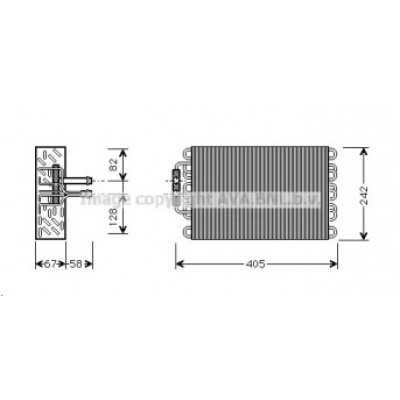 Испаритель, кондиционер MSV375 AVA QUALITY COOLING - купить в магазине запчастей по Украине