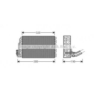 Испаритель, кондиционер MSV462 AVA QUALITY COOLING - купить в магазине запчастей по Украине