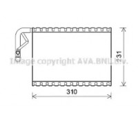 Испаритель, кондиционер AVA QUALITY COOLING MSV544 MSV544 AVA QUALITY COOLING - купить в магазине запчастей по Украине