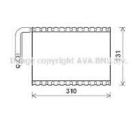 Испаритель, кондиционер AVA QUALITY COOLING MSV545 MSV545 AVA QUALITY COOLING - купить в магазине запчастей по Украине