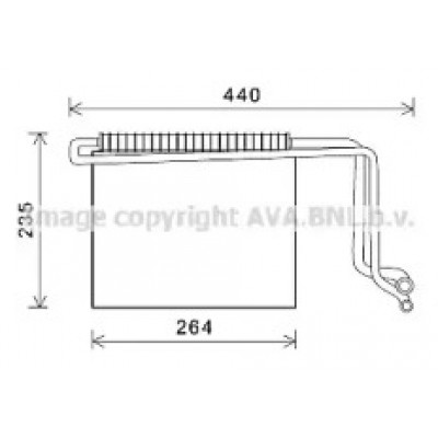 Испаритель, кондиционер MSV563 AVA QUALITY COOLING - купить в магазине запчастей по Украине