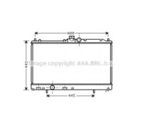 Радиатор, охлаждение двигателя AVA QUALITY COOLING MT2195 MT2195 AVA QUALITY COOLING - купити в магазині запчастин по Україні