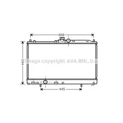 Радиатор, охлаждение двигателя MT2195 AVA QUALITY COOLING - купити в магазині запчастин по Україні