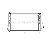 Радиатор, охлаждение двигателя AVA QUALITY COOLING MT2207 MT2207 AVA QUALITY COOLING - купить в магазине запчастей по Украине