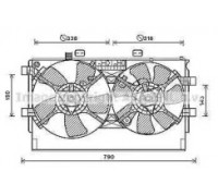 Вентилятор, охлаждение двигателя AVA QUALITY COOLING MT7530 MT7530 AVA QUALITY COOLING - купить в магазине запчастей по Украине