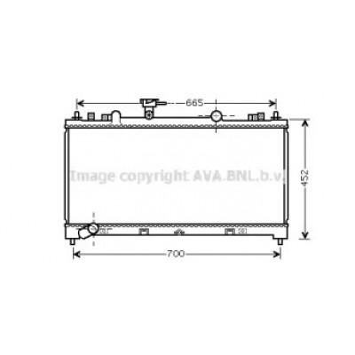 Радиатор, охлаждение двигателя MZ2226 AVA QUALITY COOLING - купить в магазине запчастей по Украине
