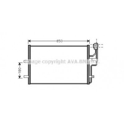Конденсатор, кондиционер MZ5186 AVA QUALITY COOLING - купить в магазине запчастей по Украине