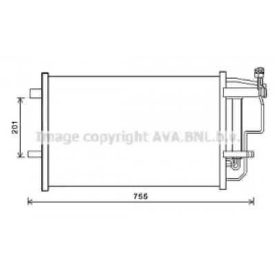 Конденсатор, кондиционер MZ5242D AVA QUALITY COOLING - купить в магазине запчастей по Украине