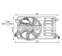 MZ7545 AVA QUALITY COOLING - купити в магазині запчастин по Україні